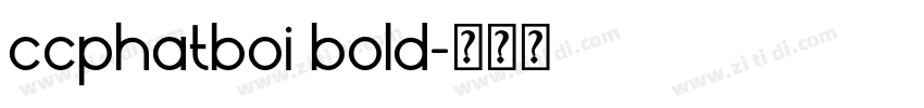 ccphatboi bold字体转换